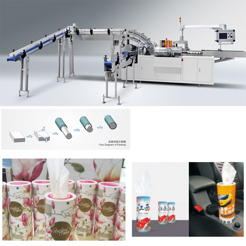 Automatic Cylinder Box Tissue Packaging Machine